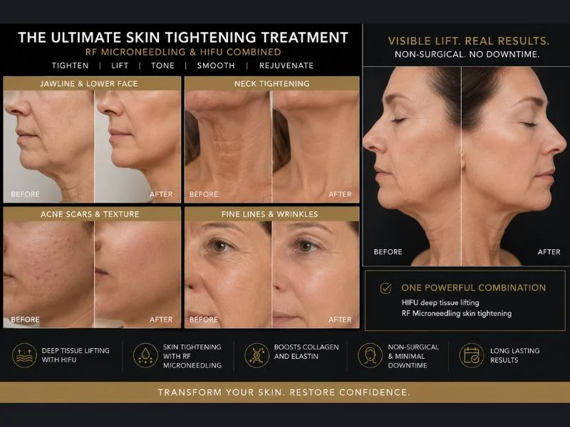 Results of combined treatment for the ultimate skin tightening treatment Havering