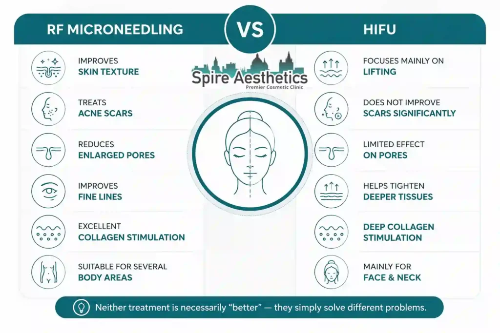 RF Microneedling vs HIFU: Which Treatment Gives Better Results Havering?